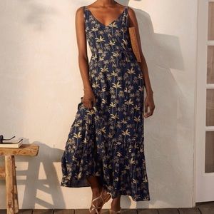 Boden navy & gold maxi